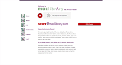 Desktop Screenshot of maclibrary.com